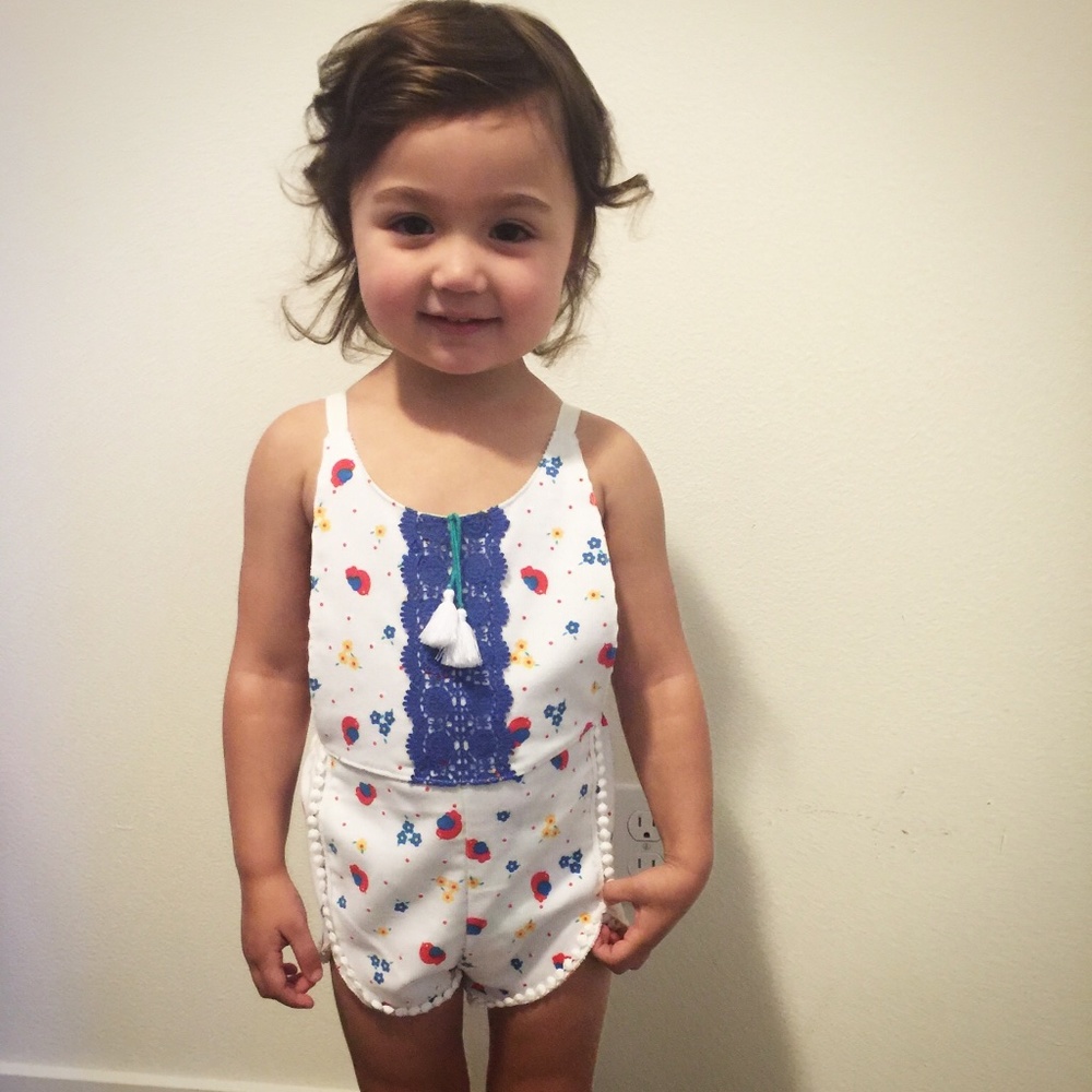 Brass Razoo Handmade Romper 2T - Picture 3 of 3